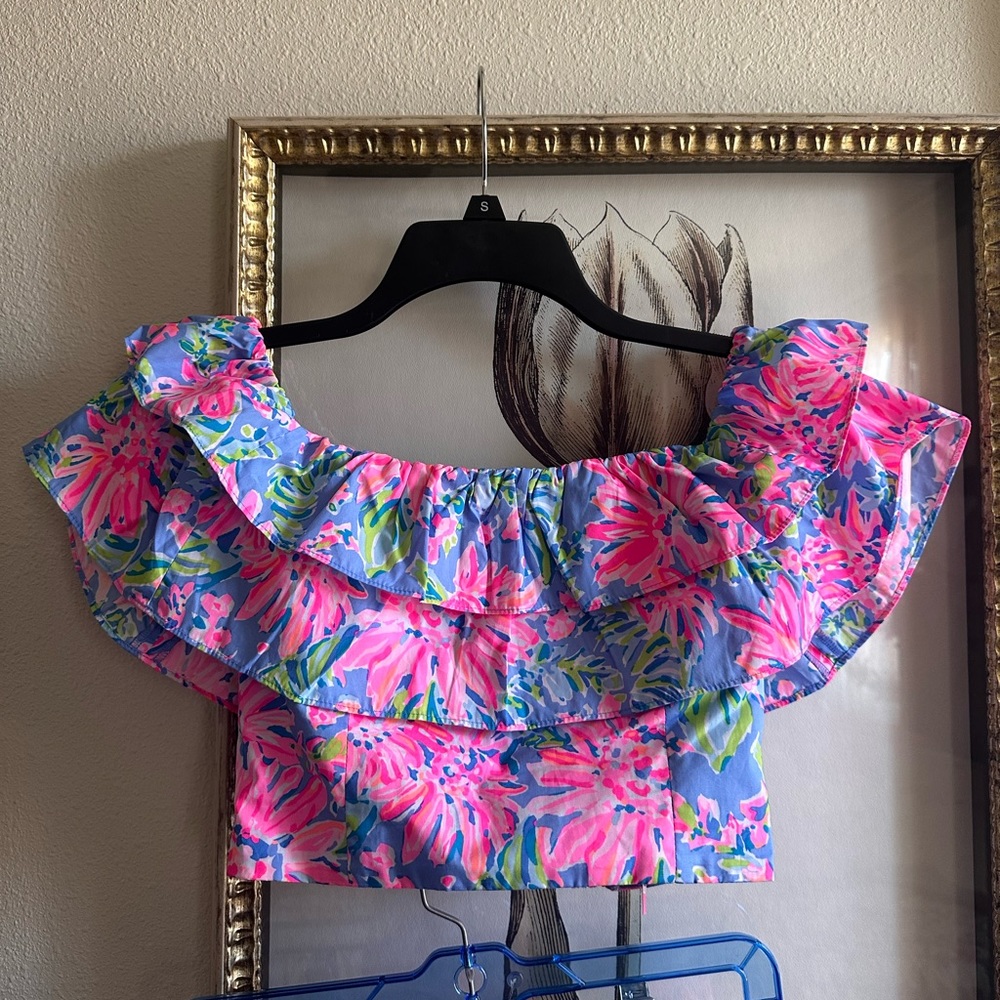 Lilly Pulitzer Sunrise Off-Shoulder Floral Sets - Picture 2 of 5